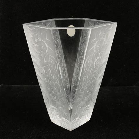 dior crystal vase